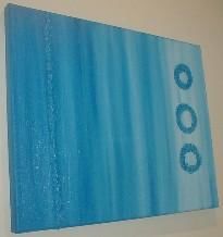 Картина под названием "Blue Haze" - Denise Barton, Подлинное произведение искусства, Масло