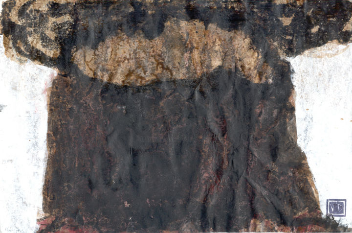Ζωγραφική με τίτλο "Volcan 4" από Valérie Décoret, Αυθεντικά έργα τέχνης, Ακρυλικό
