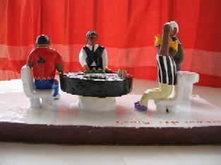 Peinture intitulée "poker-tournoi-king-…" par Myriam Decourt, Œuvre d'art originale,