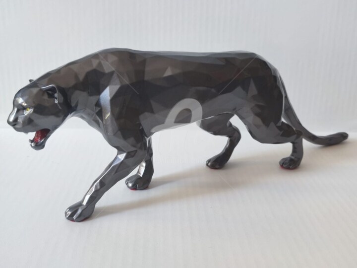雕塑 标题为“Black panther - ANT…” 由Ded2008, 原创艺术品, 树脂