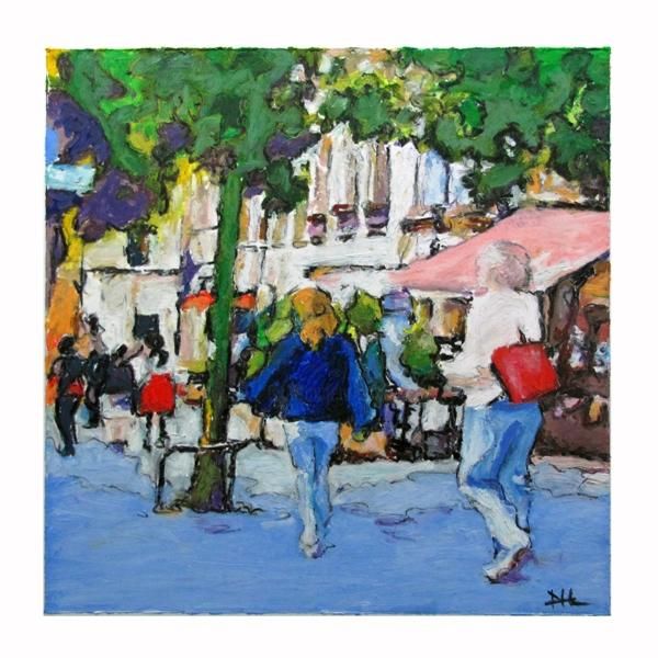 Painting titled "Tranches de Ville -…" by D.H.Louis, Original Artwork