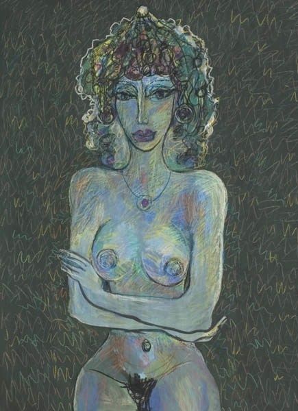 ню - Painting, 56x87 cm ©2012 by VICTOR TRETYAKOV -
Nude, ню