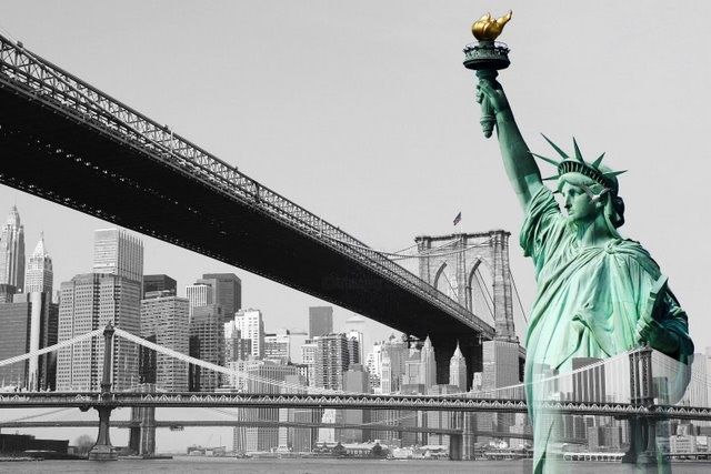 Photographie intitulée "New York : bridges…" par Karel De Gendre, Œuvre d'art originale