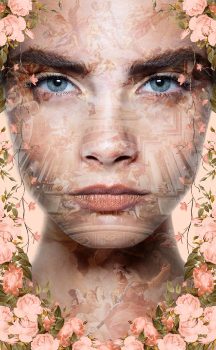 Arts numériques intitulée "Héra" par Dégun, Œuvre d'art originale, Photo montage