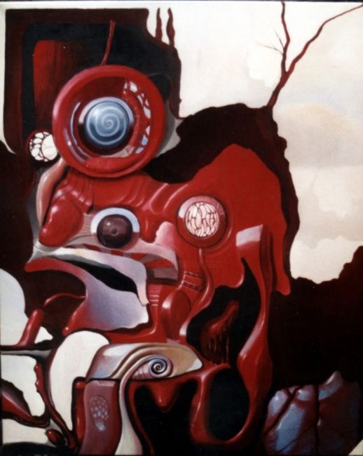 Peinture intitulée "La machine folle" par Deko-T, Œuvre d'art originale