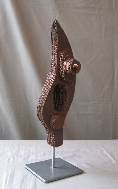 Escultura titulada "Baillement discret" por Françoise Delage, Obra de arte original, Otro