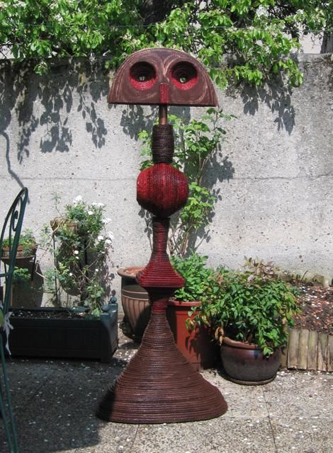 Sculpture titled "Totem 2" by Françoise Delage, Original Artwork, Other