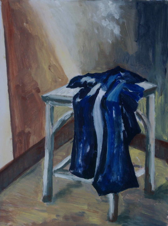 Peinture intitulée "Tabouret" par Christian Delavelle, Œuvre d'art originale, Acrylique