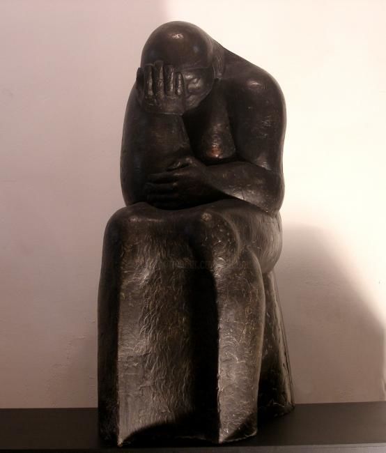 Sculpture titled "Lo sbaglio" by Juan Del Balso, Original Artwork, Resin