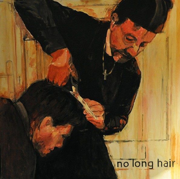 Painting titled "No Long Hair" by Roberto Del Frate, Original Artwork