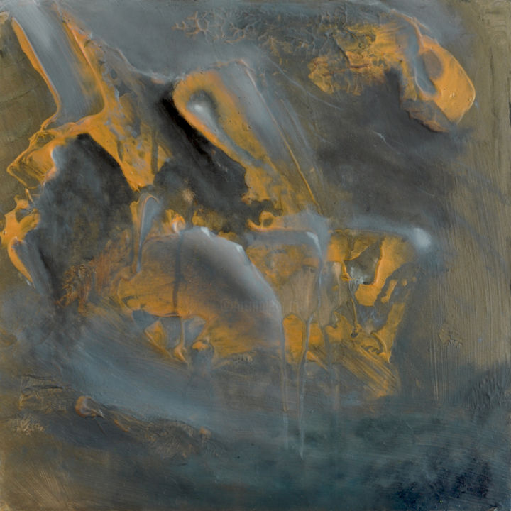 Картина под названием "abstract6" - Delia Avram, Подлинное произведение искусства, Акрил