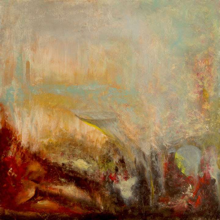 Картина под названием "abstract8" - Delia Avram, Подлинное произведение искусства, Акрил