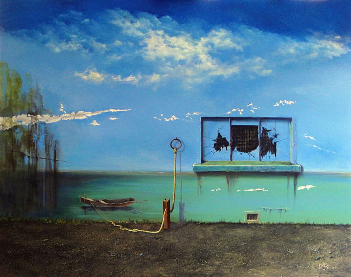 Peinture intitulée "hallucination-mural…" par Délice, Œuvre d'art originale