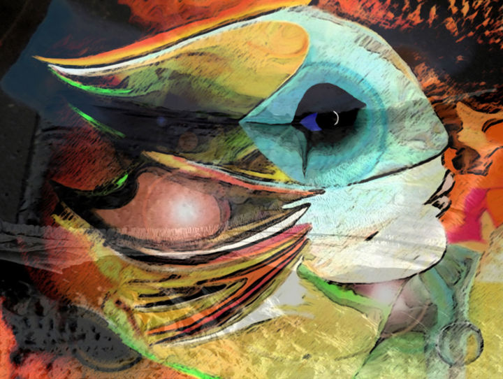 Digitale Kunst mit dem Titel "3 - Fantasy" von Atelier- Galerie Delma Godoy Godoy, Original-Kunstwerk