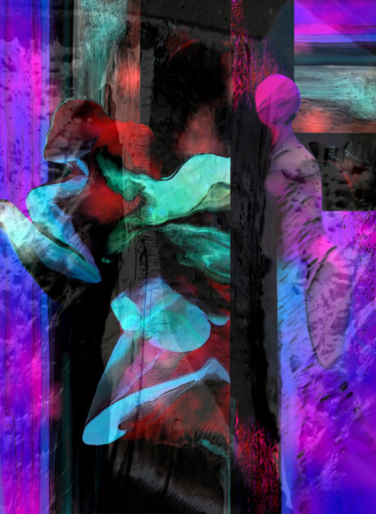 Digitale Kunst mit dem Titel "6 - Walls" von Atelier- Galerie Delma Godoy Godoy, Original-Kunstwerk