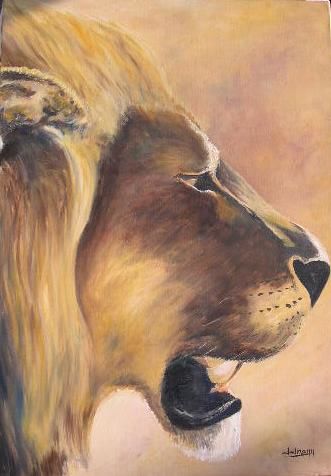 Painting titled "King" by Jean-Marie Delmann, Original Artwork