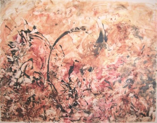 Pittura intitolato "Fresco 11" da Delphine Bernard, Opera d'arte originale, Olio