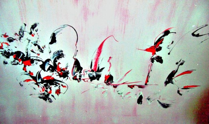 「chinois, pure calli…」というタイトルの絵画 Delphine Bernardによって, オリジナルのアートワーク, オイル
