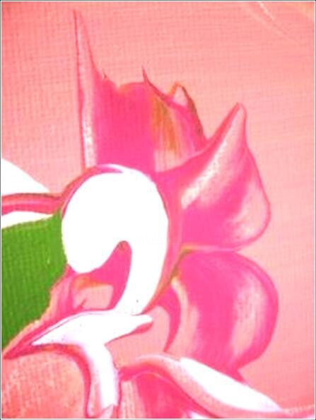 Pintura intitulada "Orchid 01" por Delphine Bernard, Obras de arte originais