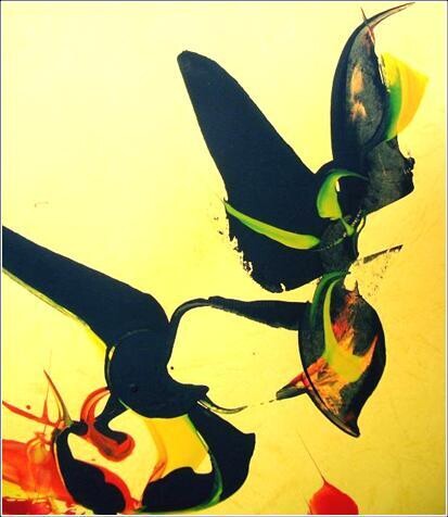 Painting titled "Fly 01" by Delphine Bernard, Original Artwork