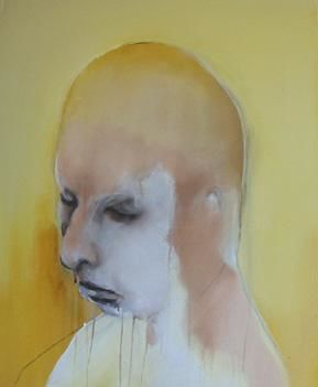 Painting titled "Tete de Fou 2 " by Delphine Brehant, Original Artwork