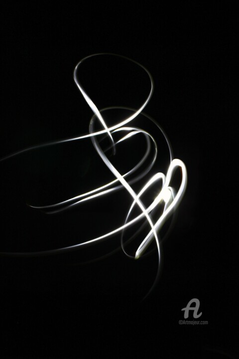 Fotografia intitulada "love-me-or-not.2015" por Delphine Vigoureux, Obras de arte originais, Light Painting