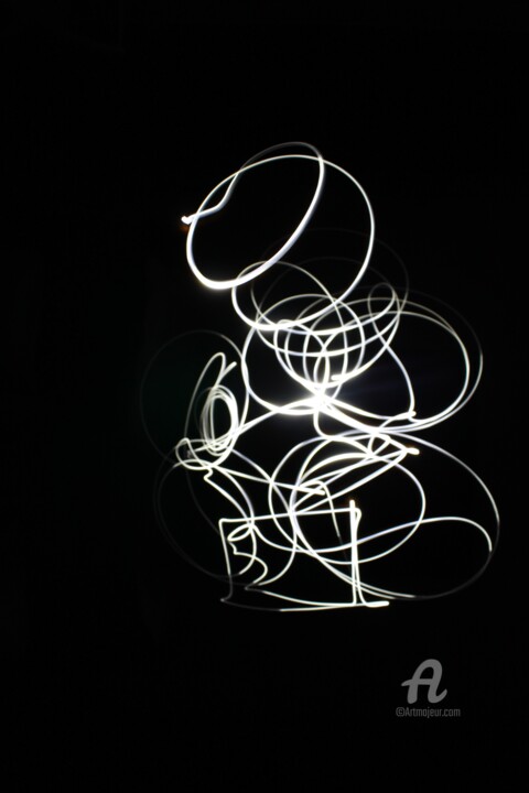 Photographie intitulée "strelitzia-reginae.…" par Delphine Vigoureux, Œuvre d'art originale, Light Painting