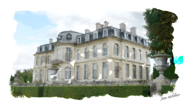 Arts numériques intitulée "Château de Champs s…" par Jamy Delpias, Œuvre d'art originale