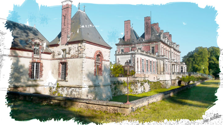 Digital Arts titled "Le Château du Marec…" by Jamy Delpias, Original Artwork