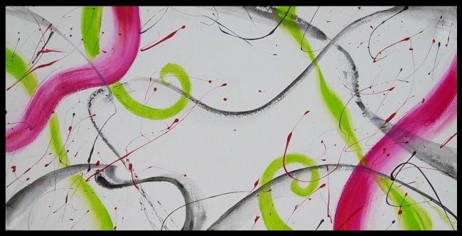 Peinture intitulée "Acrylique 50 x 100" par Demaria, Œuvre d'art originale