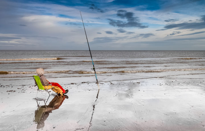 Photographie intitulée "Le pêcheur solitaire" par Philippe Demeyere, Œuvre d'art originale, Photographie numérique