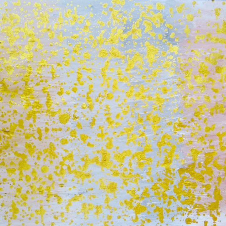 Malerei mit dem Titel "Golden Spring" von Aldeni Senhorinha De Lemos, Original-Kunstwerk, Acryl