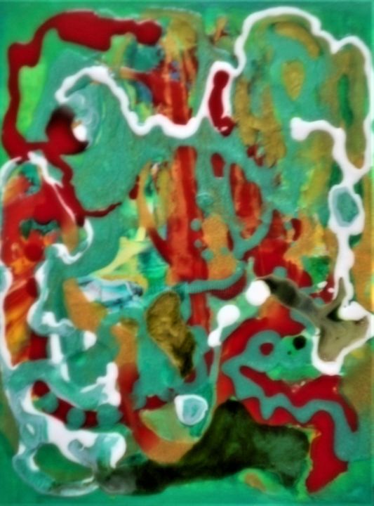 Painting titled "Grand conversion." by Dengiz Zolte, Original Art, Enamel