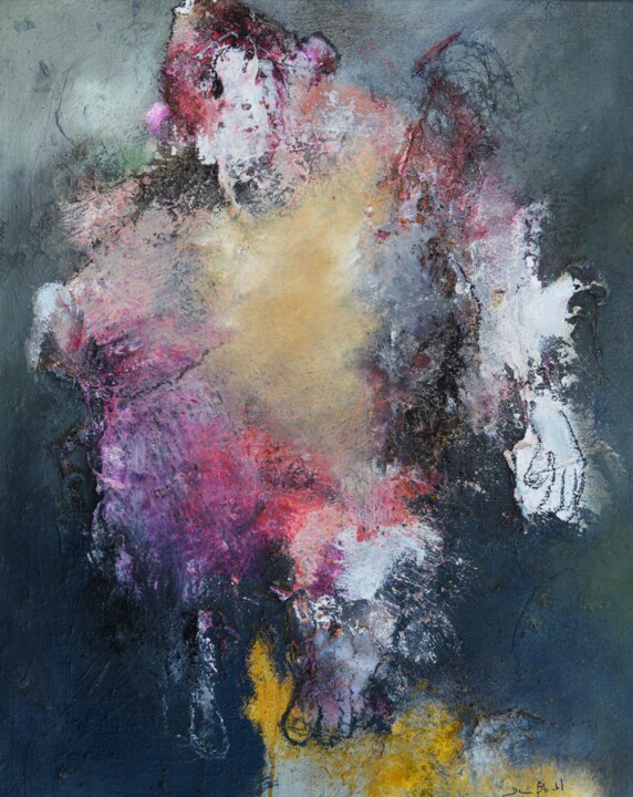 Картина под названием "Un dimanche à Tcher…" - Denis Blondel, Подлинное произведение искусства, Масло Установлен на Деревянн…