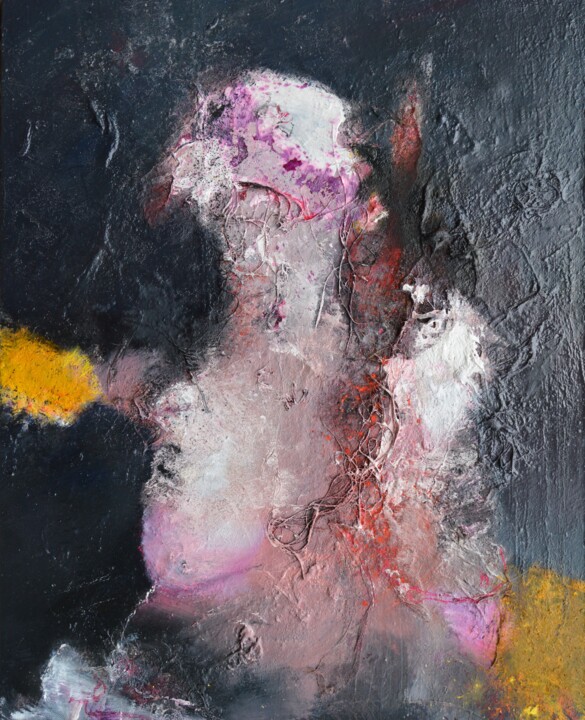 Pintura titulada "Cette envie déchira…" por Denis Blondel, Obra de arte original, Oleo Montado en Bastidor de camilla de mad…