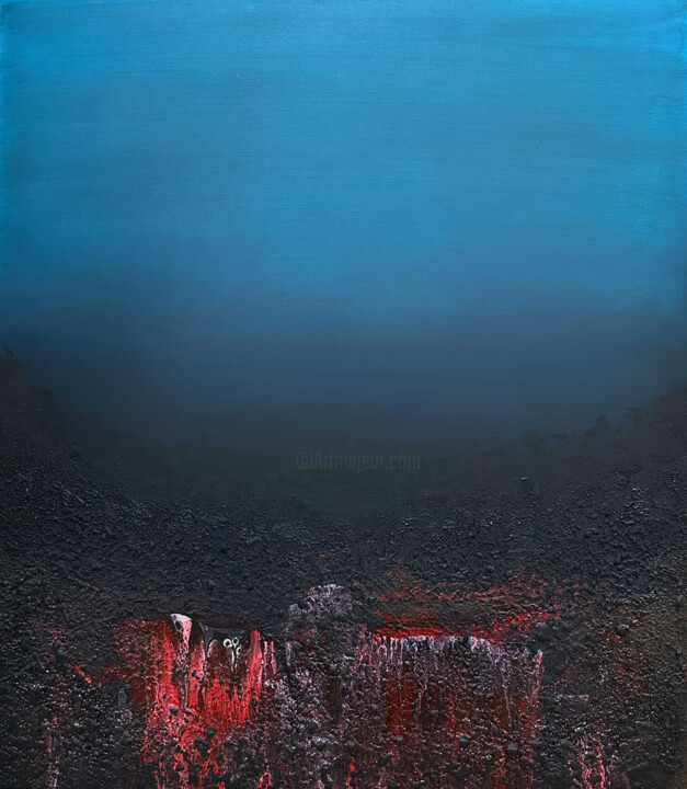 Schilderij getiteld "Abyssal Reverie - C…" door Denis Fluierar, Origineel Kunstwerk, Acryl