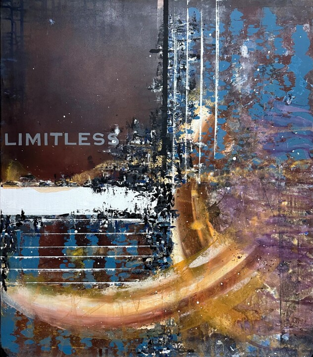 Malarstwo zatytułowany „Limitless - Abstrac…” autorstwa Denis Fluierar, Oryginalna praca, Akryl