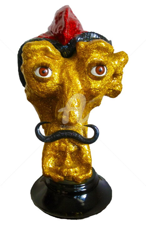 Sculpture titled "Je ne suis pas DALI" by Denis Michel (2nyss), Original Artwork, Resin