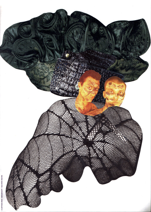 Collages intitulée "Taxi Girl - Daniel…" par Denis Reitz, Œuvre d'art originale