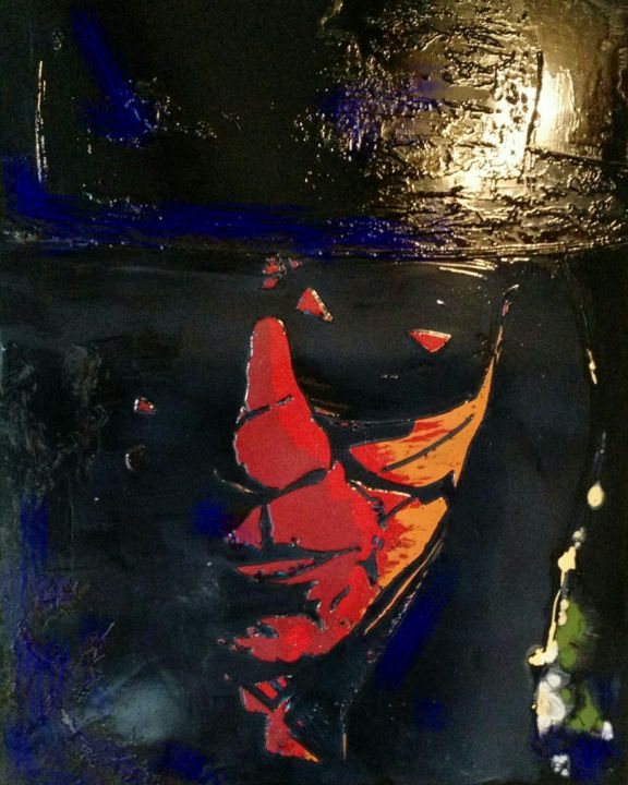 Schilderij getiteld "Sixto Rodriguez" door Denis Young, Origineel Kunstwerk, Anders