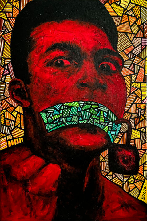 Peinture intitulée "MES ÉTOILES NOIRES…" par Denis Vincent, Œuvre d'art originale, Acrylique Monté sur Châssis