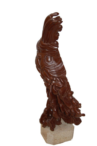 Sculpture titled "Escultura de Madeir…" by Denis Abreu, Original Artwork, Wood