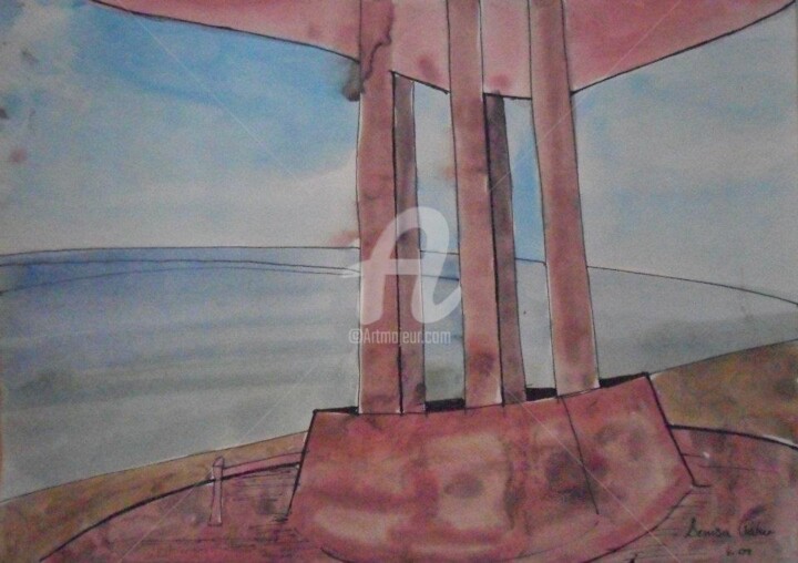 Pittura intitolato "akuarele" da Denisa Paho, Opera d'arte originale, Olio