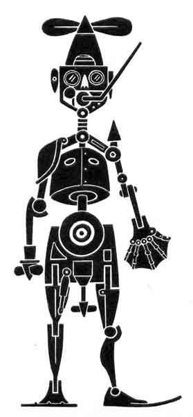 Drawing titled "robot plongeur (dit…" by Denis Bonnes, Original Artwork