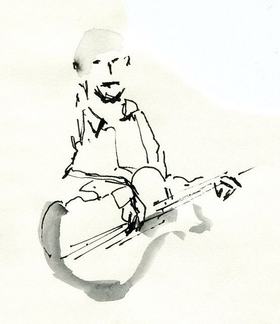 Drawing titled "Antoine Perrut, bas…" by Denis Demouge, Original Artwork, Other