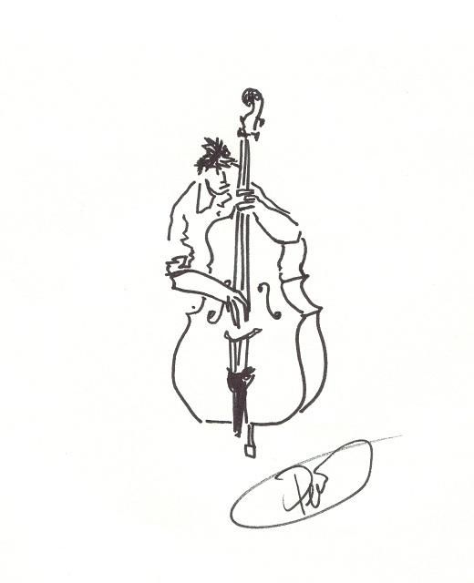 Dibujo titulada "Alexandre Perrot, c…" por Denis Demouge, Obra de arte original