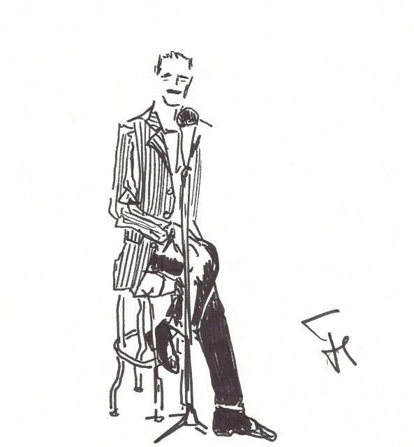 Dibujo titulada "Jean-Claude Tessier" por Denis Demouge, Obra de arte original