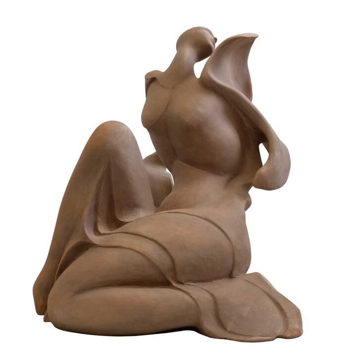Skulptur mit dem Titel "Metamorphosis 1" von Denise Gemin, Original-Kunstwerk, Terra cotta