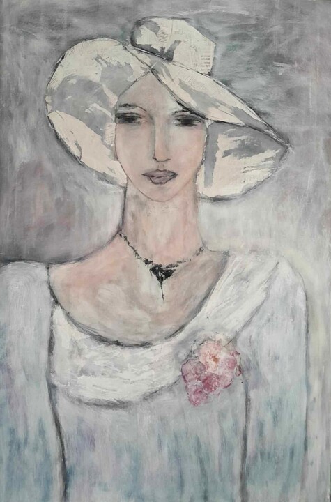 Peinture intitulée "Demoiselle d'honneur" par Denise Louin-Lecoeur, Œuvre d'art originale, Acrylique