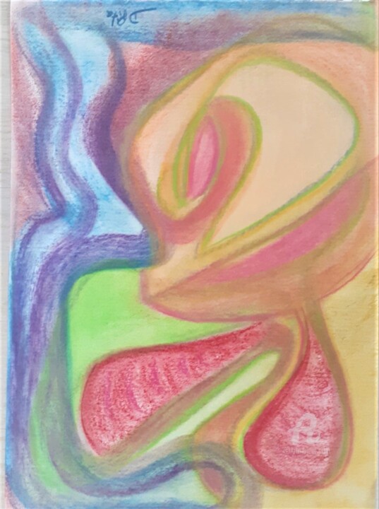 Painting titled "Pastel 2" by Denise Oliveira Bello Pita, Original Artwork, Pastel